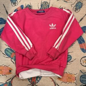 90s double layer kids adidas sweatshirt Approx girls small P2P 14 inches
